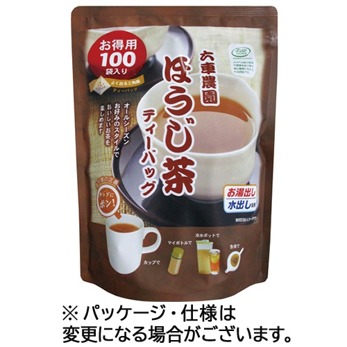 お茶の丸幸　六車農園のお徳用ほうじ茶ティーバッグ　２ｇ　１パック（１００バッグ）1