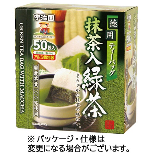 宇治園　徳用抹茶入緑茶ティーバッグ　１箱（５０バッグ）1