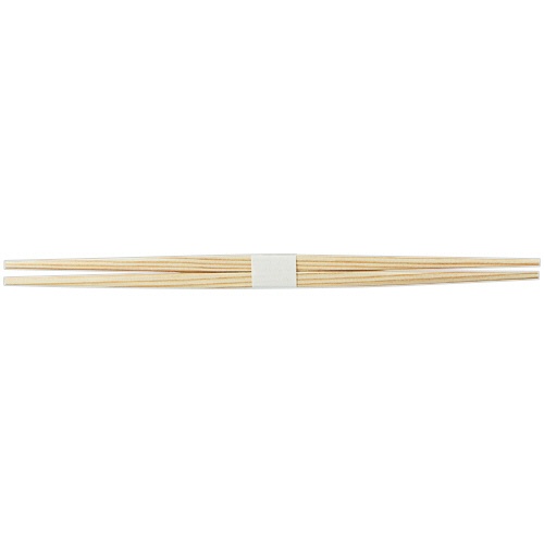 中村　杉らんちゅう箸　２４ｃｍ　白帯巻　１パック（１００膳）1