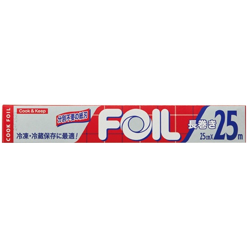 エムエーパッケージング　クックホイル長巻　２５ｃｍ×２５ｍ　１本1
