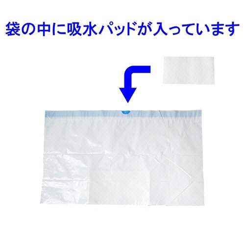 竹虎　ポータブルトイレ処理袋　キュッとポン　ロールタイプ　１巻（７枚）2