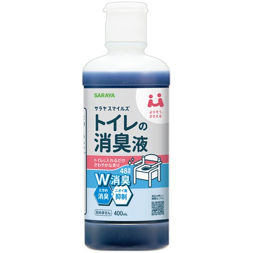 サラヤ　サラヤスマイルズ　トイレの消臭液　青　本体　４００ｍＬ　１本1