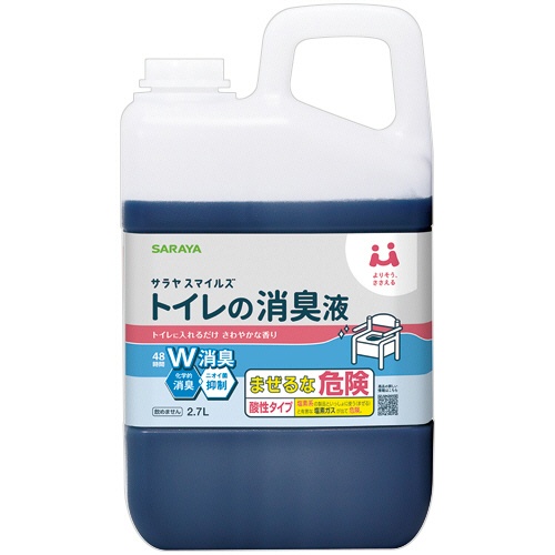 サラヤ　サラヤスマイルズ　トイレの消臭液　青　詰替　２．７Ｌ　１本1