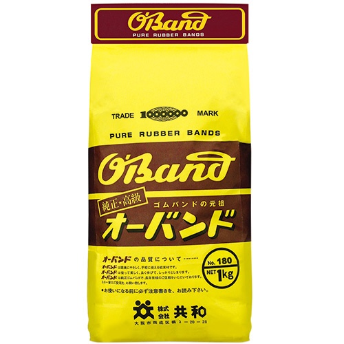 共和　オーバンド　＃１８０　内径３８ｍｍ　１ｋｇ入　ＧＧ－２０６　１袋1