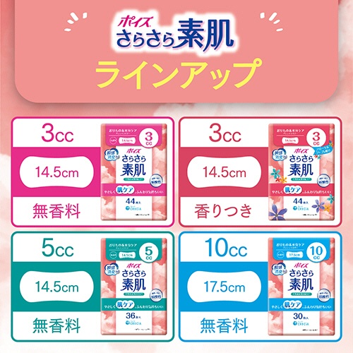 日本製紙クレシア　ポイズ　さらさら素肌　パンティライナー　１０ｃｃ　無香料　１パック（３０枚）7