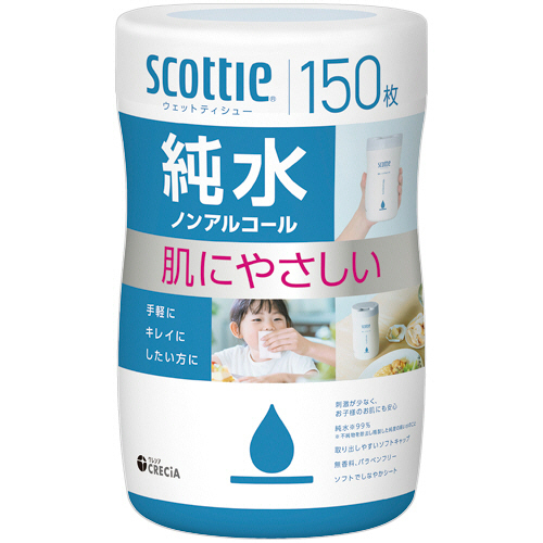 たのめーる】日本製紙クレシア スコッティ ウェットティシュー
