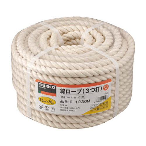 麻ロープコイル巻き TRUSCO 【通販モノタロウ】