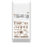 ハウスホールドジャパン　バイオマス配合２５％レジ袋　白