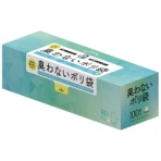 ハウスホールドジャパン　臭わないポリ袋　アイボリー　ヨコ２３０×タテ３８０×厚み０．０３０ｍｍ　ＡＢ０８　１箱（１００枚）