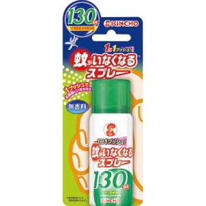 大日本除蟲菊　ＫＩＮＣＨＯ　蚊がいなくなるスプレー　１３０回用　無香料　１２時間　１本1