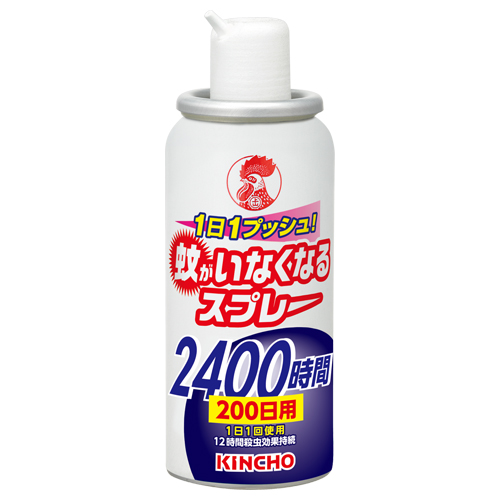 たのめーる 大日本除蟲菊 Kincho 蚊がいなくなるスプレーb 0日用 無香料 12時間 1本の通販