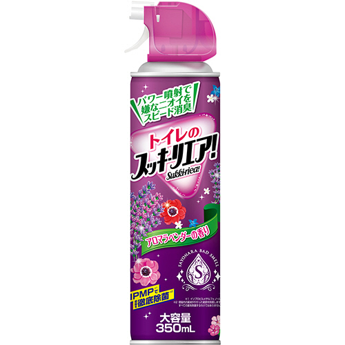 【クリックで詳細表示】アース製薬 トイレのスッキーリエア！ アロマラベンダー 350ml 1本 317828