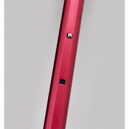ケイ・ホスピア　愛杖　ポケットステッキ　約７５～９１ｃｍ（４段階調節）　グリップ：ブラック　シャフト：藤色　ＰＳ－６　１本5