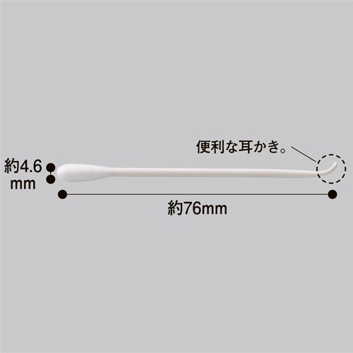 白十字　ファミリーケア　パック入り耳かき綿棒　１パック（５０本）2