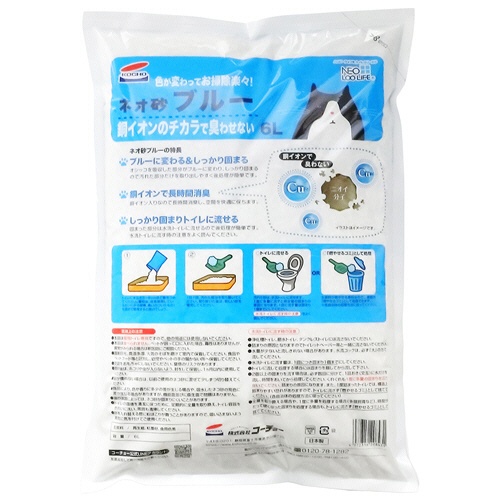 コーチョー　ネオ砂　ブルー　６Ｌ　１パック2
