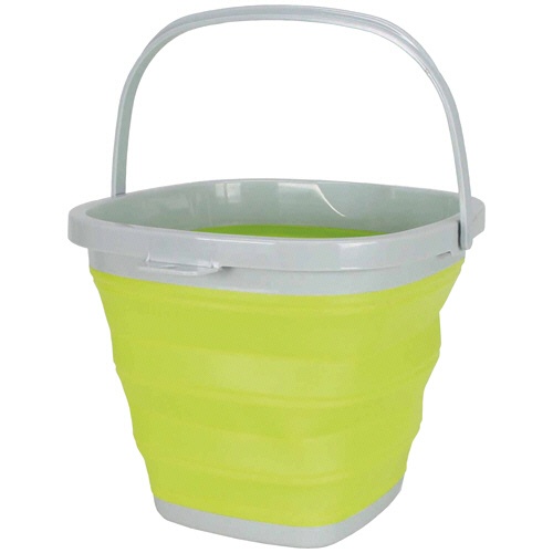 コジット　薄く畳めるバケツ　１０Ｌ　グリーン　１個1