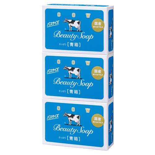 牛乳石鹸共進社　カウブランド　青箱　バスサイズ　１３０ｇ／個　１パック（３個）1