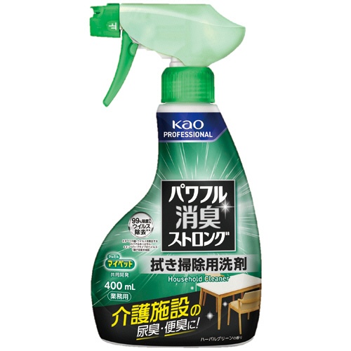 花王　パワフル消臭ストロング　拭き掃除用洗剤　本体　４００ｍＬ　１本1