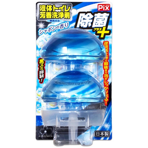 ライオンケミカル　Ｐｉｘ　除菌＋液体トイレ芳香洗浄剤　シャボンの香り　８０ｇ／個　１パック（２個）1