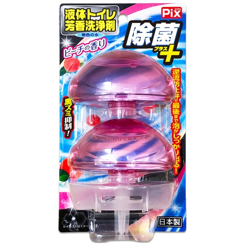 ライオンケミカル　Ｐｉｘ　除菌＋液体トイレ芳香洗浄剤　ピーチの香り　８０ｇ／個　１パック（２個）1