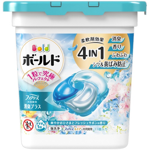 Ｐ＆Ｇ　ボールド　ジェルボール４Ｄ　爽やかフレッシュフラワーサボンの香り　本体　１パック（１１個）1