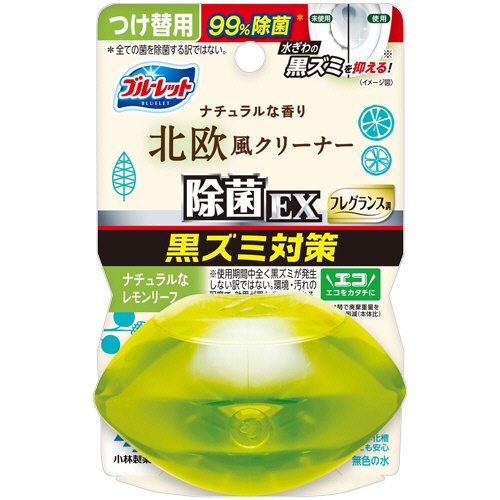 小林製薬　液体ブルーレットおくだけ　除菌ＥＸ　フレグランス　北欧レモンリーフの香り　つけ替用　６７ｍＬ　１個1