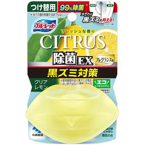 小林製薬　液体ブルーレットおくだけ　除菌ＥＸ　フレグランス　シトラスクリアレモンの香り　つけ替用　６７ｍＬ　１個1
