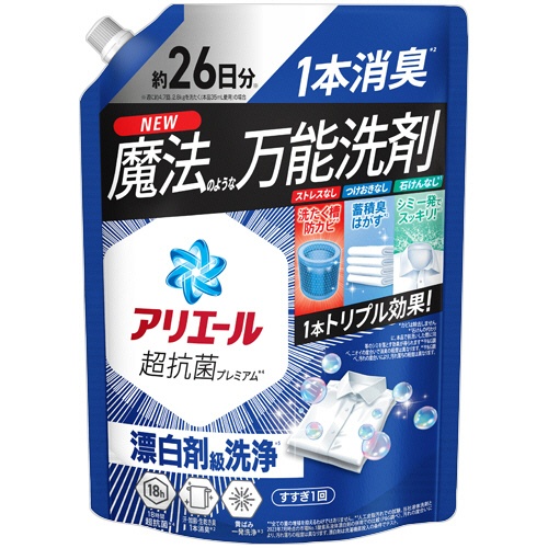 Ｐ＆Ｇ　アリエール　ジェル　つめかえ用　超特大サイズ　６２５ｇ　１パック1