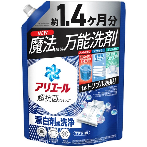 Ｐ＆Ｇ　アリエール　ジェル　つめかえ用　超ジャンボサイズ　１０００ｇ　１パック1