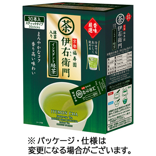 伊藤園 - 宇治の露製茶　伊右衛門　インスタント緑茶スティック（６００本：１２０本×５箱） たのめーる】宇治の露製茶 伊右衛門 インスタント緑茶スティック