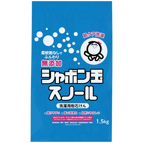 シャボン玉石けん　粉石けん　シャボン玉スノール　１．５ｋｇ　１個1