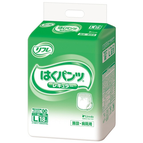 リブドゥコーポレーション　リフレ　はくパンツ　レギュラー　Ｌ　１パック（１８枚）1