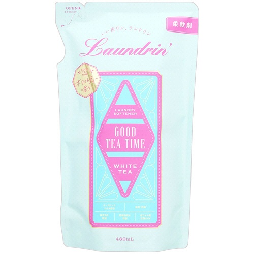 ネイチャーラボ　ランドリン　柔軟剤　ホワイトティーの香り　詰替　４８０ｍＬ　１個1