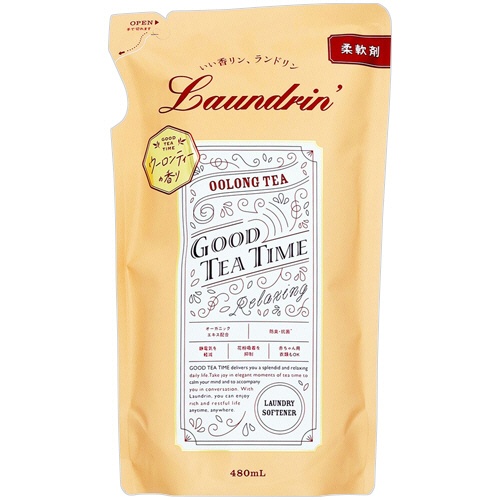 ネイチャーラボ　ランドリン　柔軟剤　ウーロンティーの香り　詰替　４８０ｍＬ　１個1