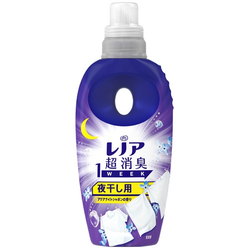 Ｐ＆Ｇ　レノア　超消臭１ｗｅｅｋ　夜干し用　アクアナイトシャボンの香り　本体　４９０ｍＬ　１本1