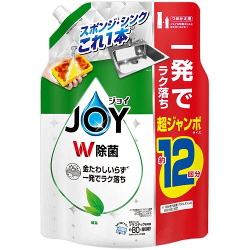Ｐ＆Ｇ　ジョイ　Ｗ除菌　コンパクト　緑茶の香り　つめかえ用　超ジャンボサイズ　１５５０ｍＬ　１個1