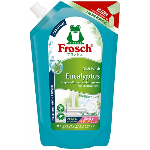 旭化成ホームプロダクツ　フロッシュ　食器用洗剤プレミアム　ユーカリ　詰替用　８００ｍＬ　１個1