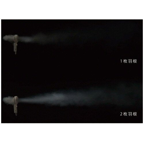 リズム　２重反転ハンディファン　シルキーウィンドモバイル３．２　ライトグレー　９ＺＦ０４０ＲＨ０８　１台5