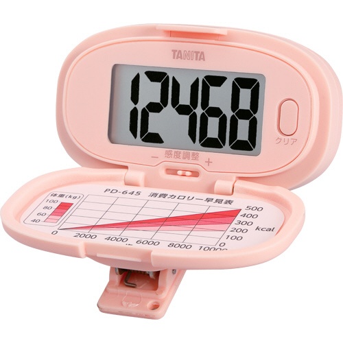 タニタ　歩数計　ピンク　ＰＤ６４５ＰＫ　１個1