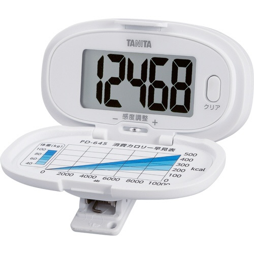 タニタ　歩数計　ホワイト　ＰＤ６４５ＷＨ　１個1