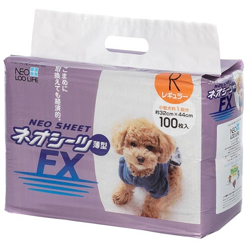 コーチョー　ペット用トイレシーツ　ネオシーツＦＸ　レギュラー　小型犬約１回分　１パック（１００枚）1