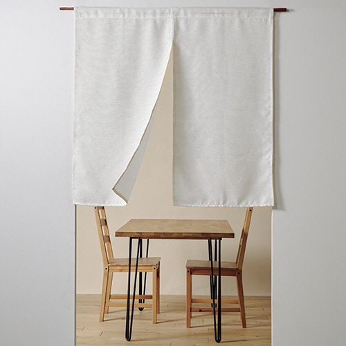 丸金　のれん　間仕切りカーテン　ナチュラム　８５×９０ｃｍ　ベージュ　１枚2