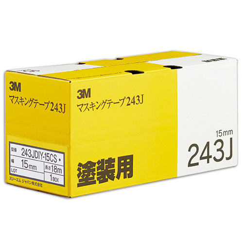 たのめーる】3M スコッチ マスキングテープ 243J 塗装用 15mm たのめーる】3M スコッチ マスキングテープ 243J 塗装用 15mm