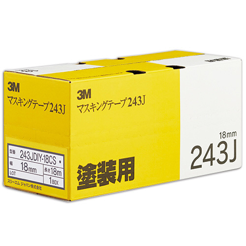 たのめーる】3M スコッチ マスキングテープ 243J 塗装用 18mm×18m
