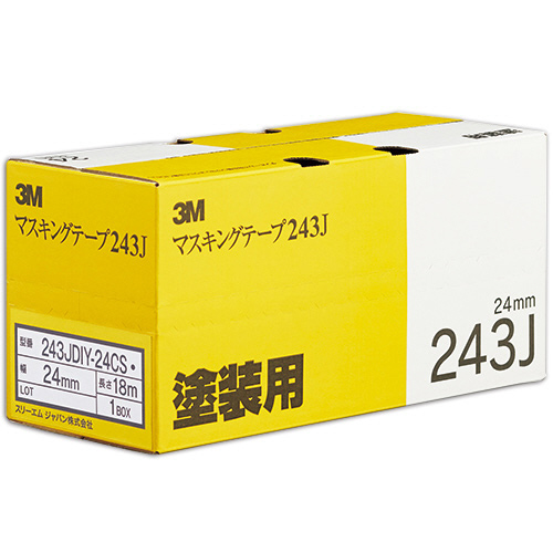 たのめーる】3M スコッチ マスキングテープ 243J 塗装用 24mm×18m