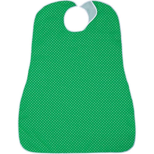 カネモ商事　ＬＯｒ食事用エプロン　ホワイトドットオングリーン　１枚1