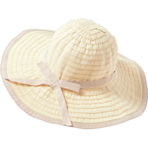 【クリックでお店のこの商品のページへ】イチーナ 婦人帽子 ブレードドットリボン ベージュ 1個 986682
