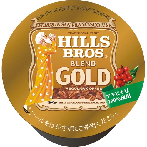 キューリグ　Ｋカップ専用カートリッジ　ヒルス　ブレンドゴールド　１箱（１２杯）1