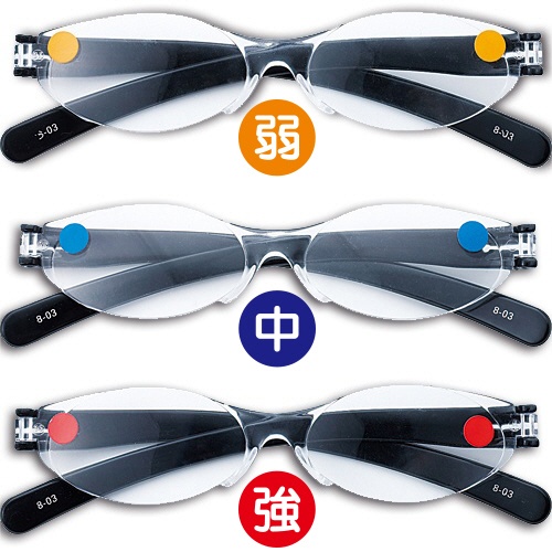 エム・アイ・ケイ　老眼鏡卓上セット　スタンド＋老眼鏡３個（弱・中・強）付　ＴＤ－０２　１セット2