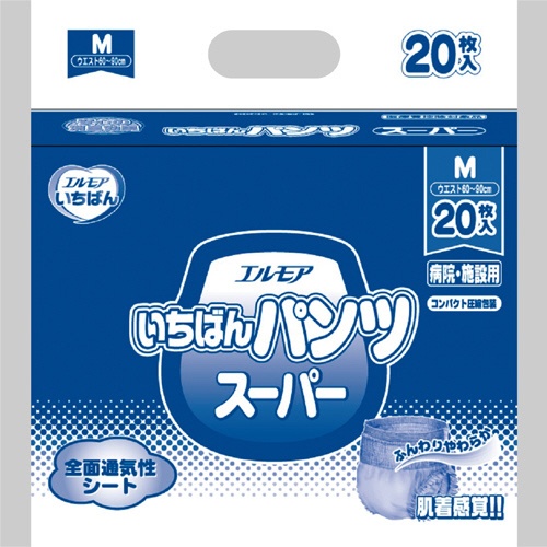 カミ商事　エルモア　いちばん　パンツ　スーパー　Ｍ　１パック（２０枚）1